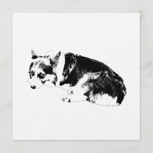 Convites Reunir Corgi, Noite Aconchegante