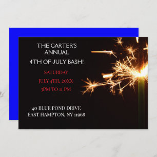 Convites Revasor do Dia da Independência no Dia Azul de 4 d