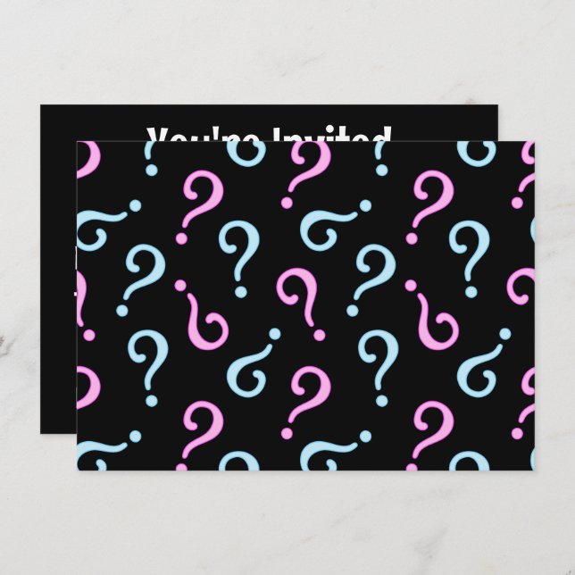 Convites Revelação de Bebê Rosa ou Azul (Frente/Verso)