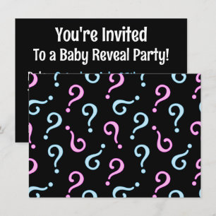 Convites Revelação de Bebê Rosa ou Azul
