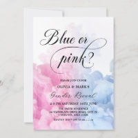 Revelação de Gênero de Fumos Rosa e Azul