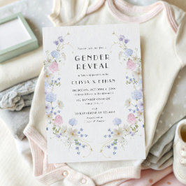 Convites Revelação de Gênero de Primavera de Verão, de flor