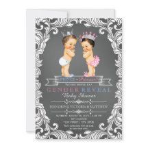 Revelação de Gênero em Quadro Negro Príncipe ou Pr