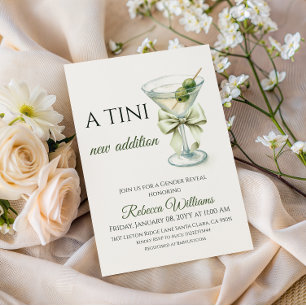 Convites Revelação de Gênero Neutro A Tini Nova Adição Mart