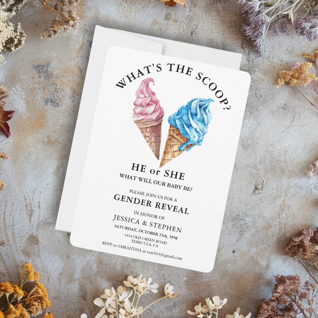 Convites Revelação de Gênero Rosa Azul Qual é a Informação (Criador carregado)