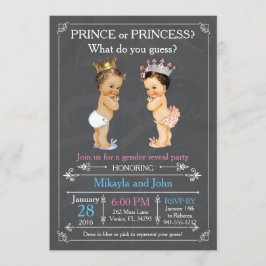 Convites Revelação do Príncipe ou Princesa do Gênero - Cauc