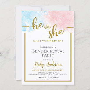 Convites Revisão do Gênero do Script Dourado  de Cor de 