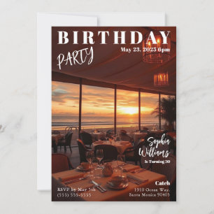 Convites Revista Cobrir Beach Birthday