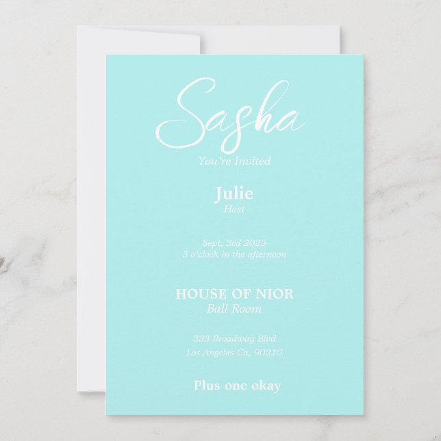 Convites Revista de moda diva da festa de despedida de solt (Verso)