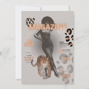 Convites revista de moda diva de despedida de solteira