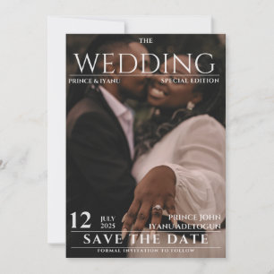 Convites Revista Editorial Casamento Salve a Data