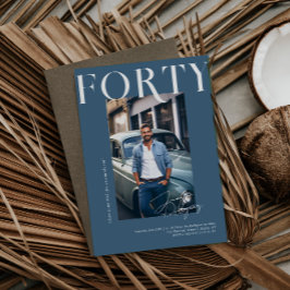 Convites Revista Moderna e Elegante | Foto de 40º Aniversár