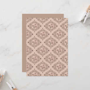 Convites Revival de Mocha Rococo Imprimível Mandala Retro O