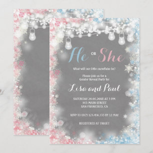 Convites Revolução de Gênero Um pequeno floco de neve es