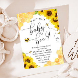 Convites Revolução do gênero da abelha de girassol