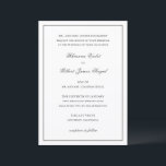 Convites Rhianna Traditional Wedding<br><div class="desc">Convite de casamento de estilo tradicional com um design simples e mínimo com seus nomes em um roteiro elegante e seus detalhes de evento em uma fonte serif clássica.</div>