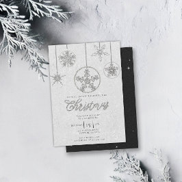 Convites Rhinestones Glitter Eleger Winter Bling Natal