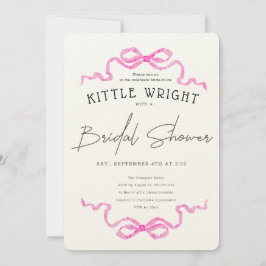 Convites  Ribbons & Romance Bridal Shower