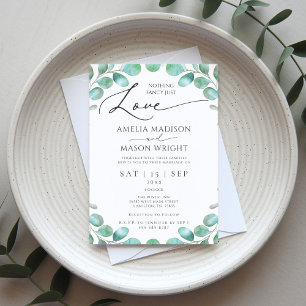 Convites Rico De Amor Nada Botânico Apenas Casamento De Amo