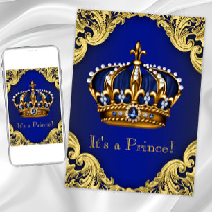 Convites Rico Prince Baby Shower