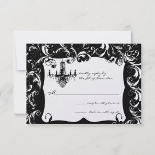 Convites Rico Swirl Chandelier Invitation