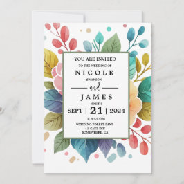 Convites Rico Watercolor Floral
