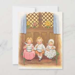 Convites Rima de Enfermeiro Infantil de Madre Goose Vintage