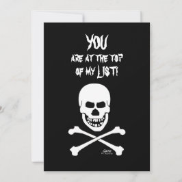 Convites Rindo do Dia de as Bruxas engraçado do crânio assu