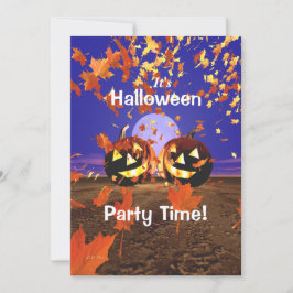 Convites Rindo do Halloween Party Pumpkins