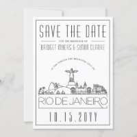 Rio Brasil Casamento Silhueta Estilizada Salve a D
