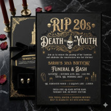 RIP 20 anos Funeral de Aniversário de 30 anos