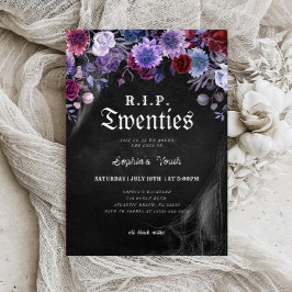 Convites RIP 20s Morte Floral ao meu aniversário de 30 anos