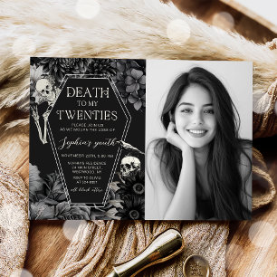 Convites RIP 20s Morte por aniversário de 30 anos para a mi