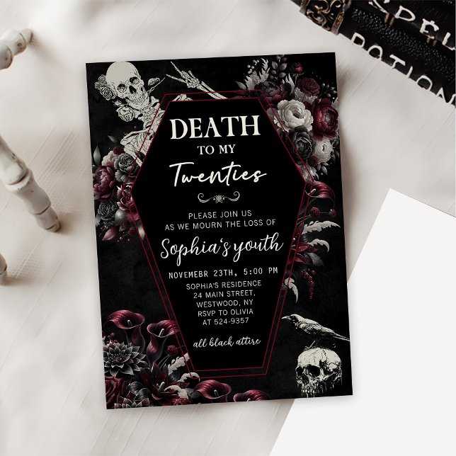 Convites RIP 20s Morte por aniversário de 30 anos para a mi (Criador carregado)
