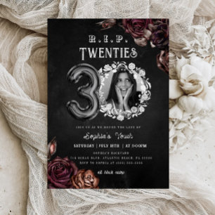 Convites RIP 20s Morte por aniversário de 30 anos para minh