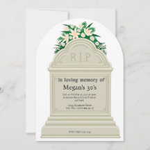 RIP para os meus 30 anos - Piada de funeral para a