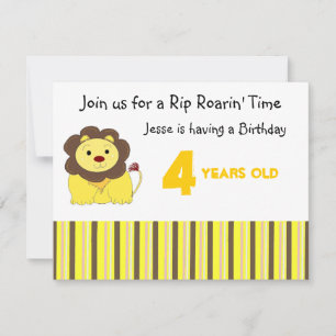 Convites Rip Roarin' Aniversário
