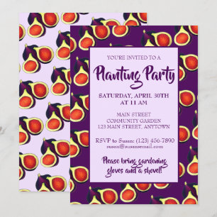 Convites Ripe Fig Tree Fig Fruta Fden Party