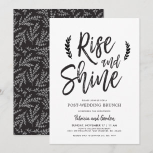 Convites Rise and Shine   Brunch Pós-Casamento