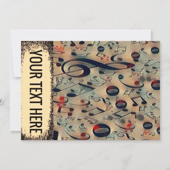 Convites ritmo retrô (Frente)