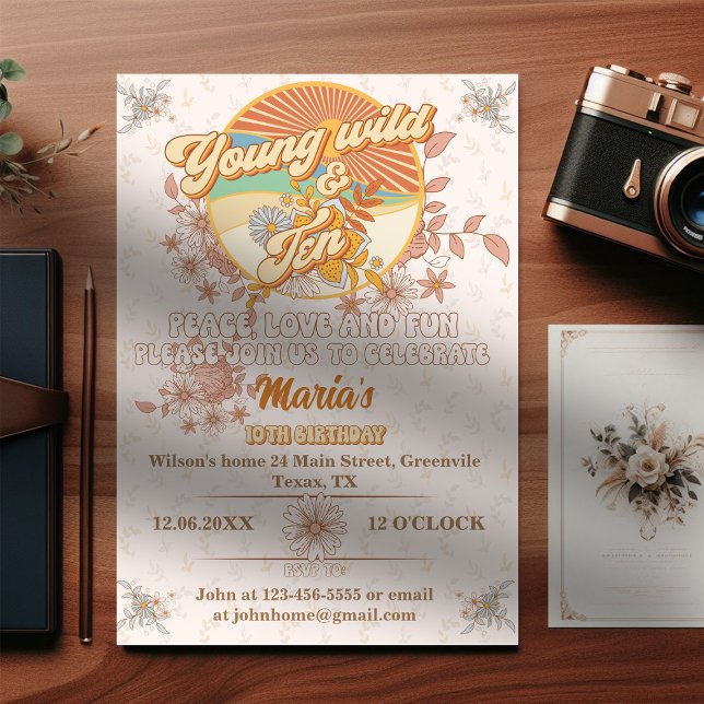 Convites Ritmo retrorreflector no último aniversário de 10  (Criador carregado)