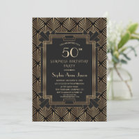 Roaring 20's Great Gatsby Art Deco 50th Birthday