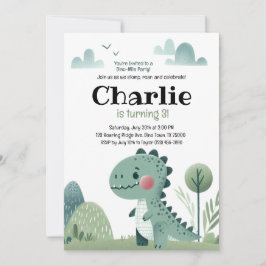 Convites Roarsome Dino Birthday –