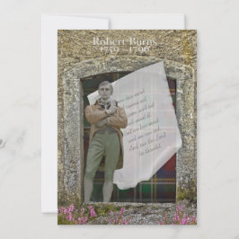 Convites Robbie Burns Old Stone e Heather