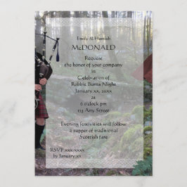 Convites Robbie Burns Piper