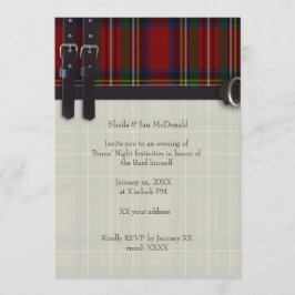 Convites Robbie Burns Tradicional