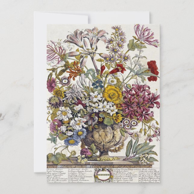 Convites Robert Furber - Outubro - Doze Meses (Frente)