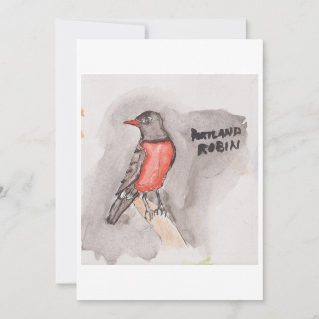 Convites Robin Greeting Card (Frente)