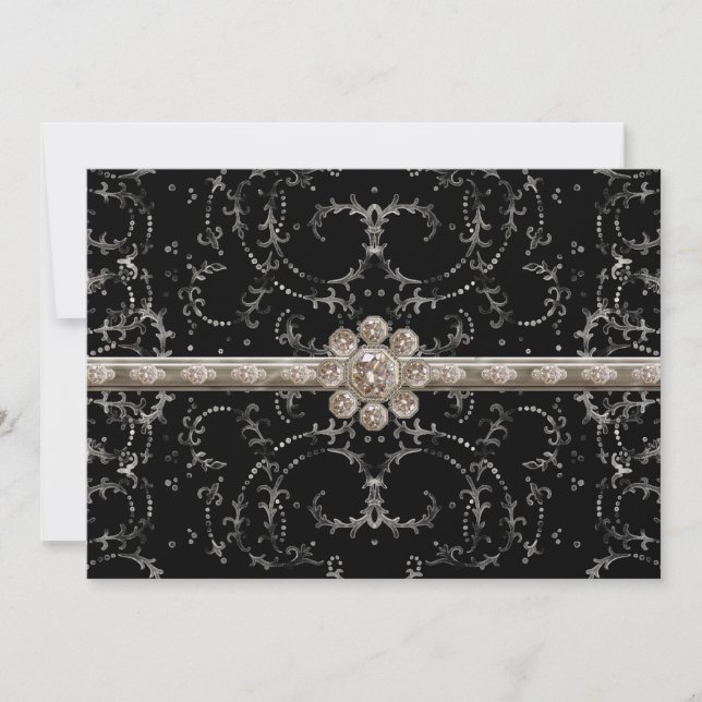 Convites Rochas octogonais de lodos de juba (Frente)