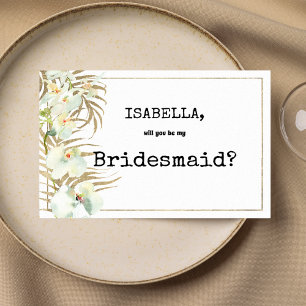 Convites Rochid Bridesmaid, máquina de escrever Vintage, de